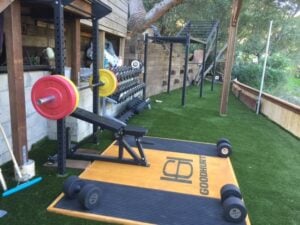 Want to build a home gym using our Eco Olive 60? This customer did! 