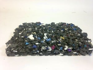 A sample of our 45mm playground shock pad. 