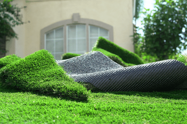 Artificial Grass Leftover On Yard 