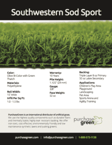 Our Southwestern Sod line is great for playgrounds! 